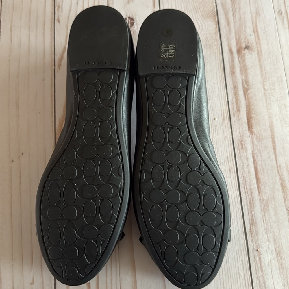 Classic Black Women's Ballet Flat with Patent Toe New Size 8 - Picture 9 of 15